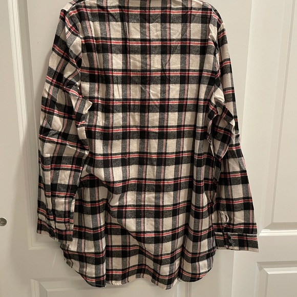 NWOT LS red/black plaid shirt, XL - Picture 5 of 5